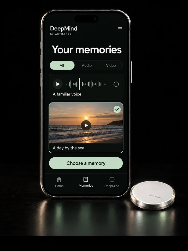 DeepMind’s memory library with audio and video options.